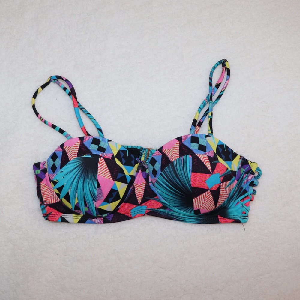 PacSun Multicolor Geometric Bikini Top